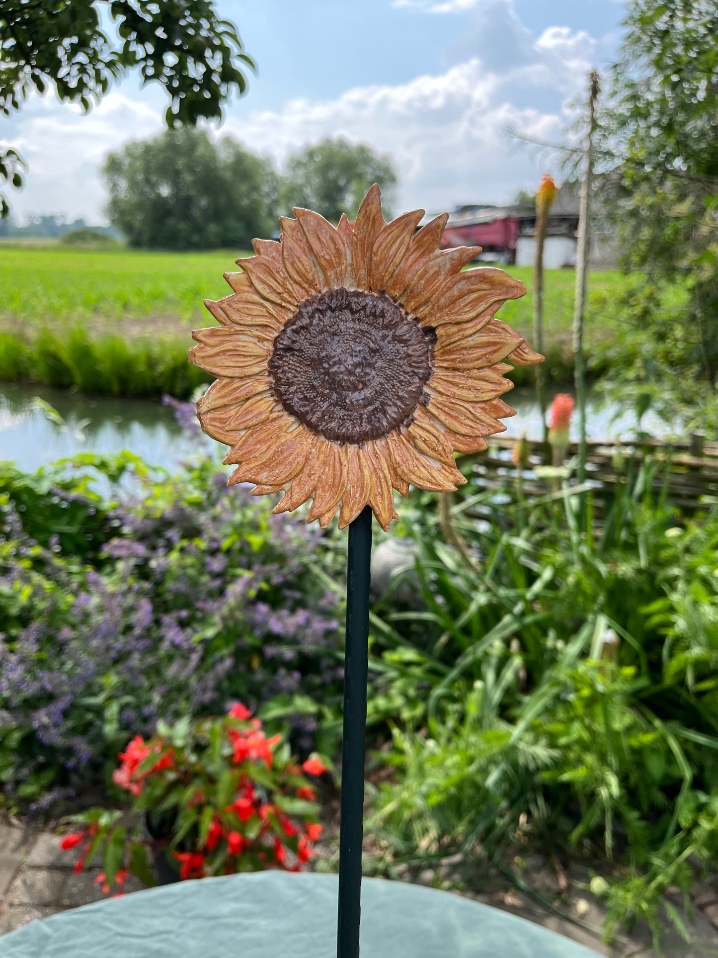 zonnebloem brons