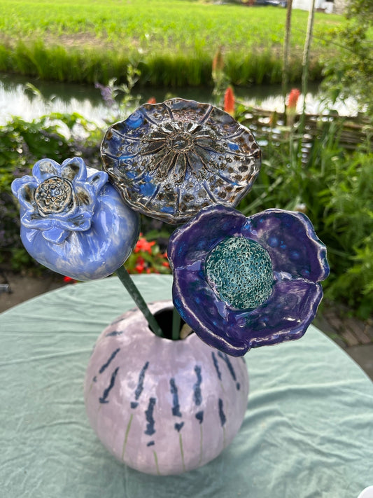 bloemen set van 3